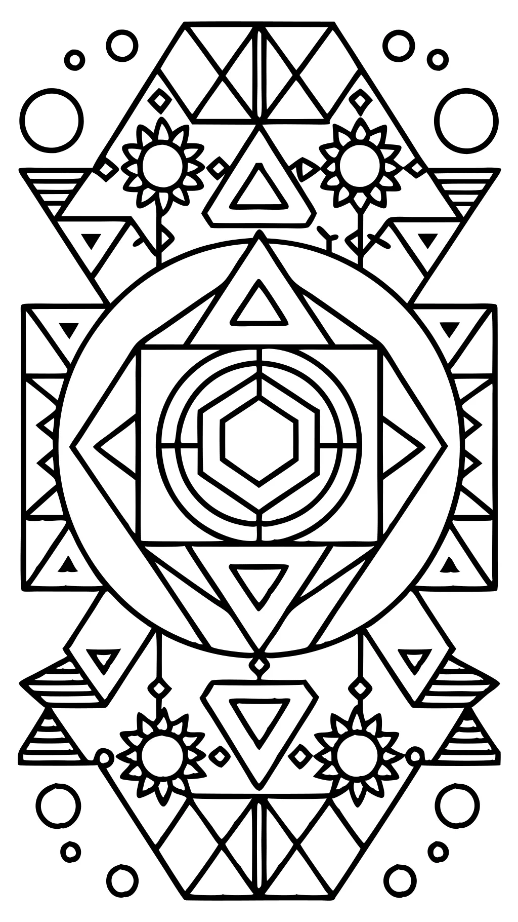 printable coloring pages geometric